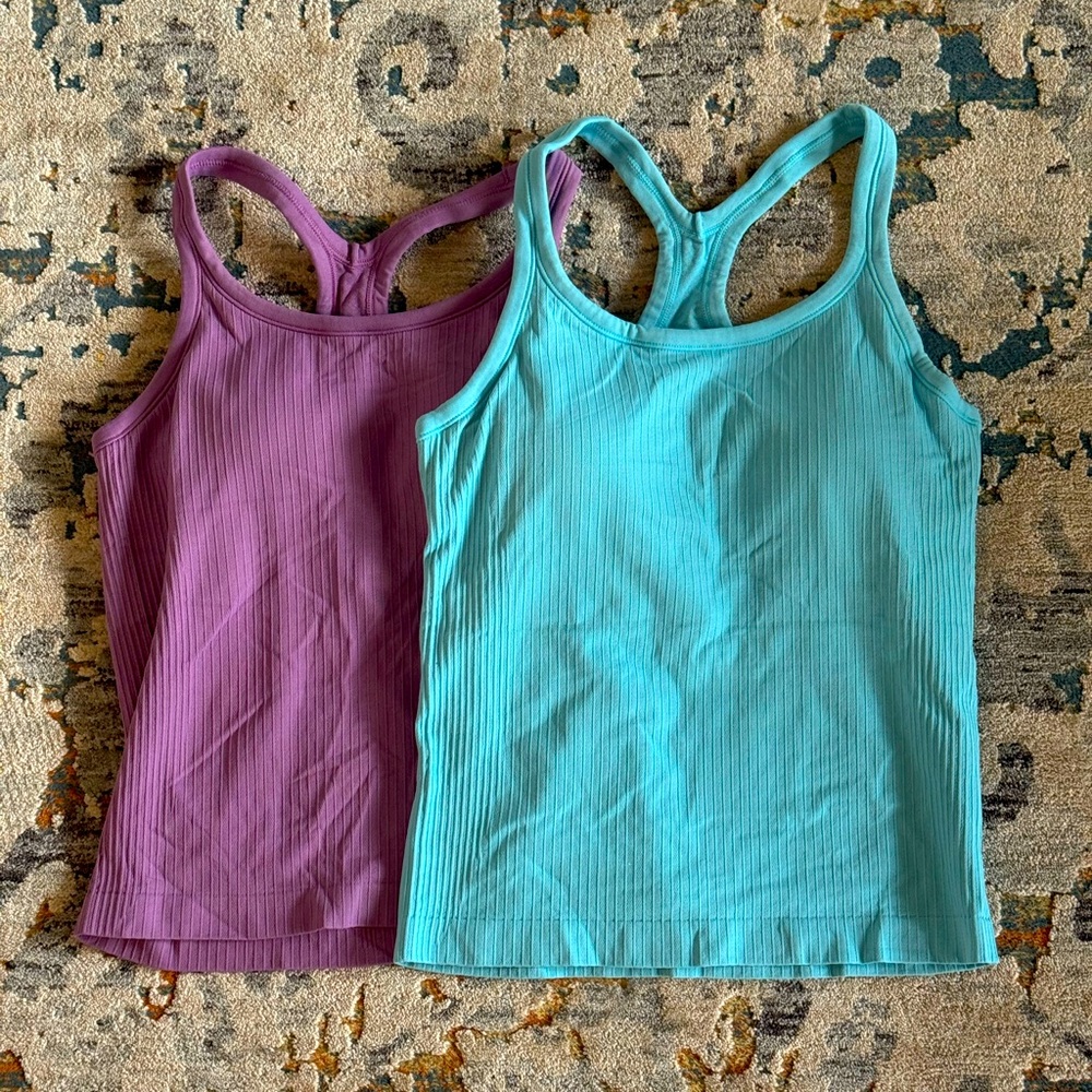 Two BRAND NEW Real Essentials sport wicking tanks Sz Medium